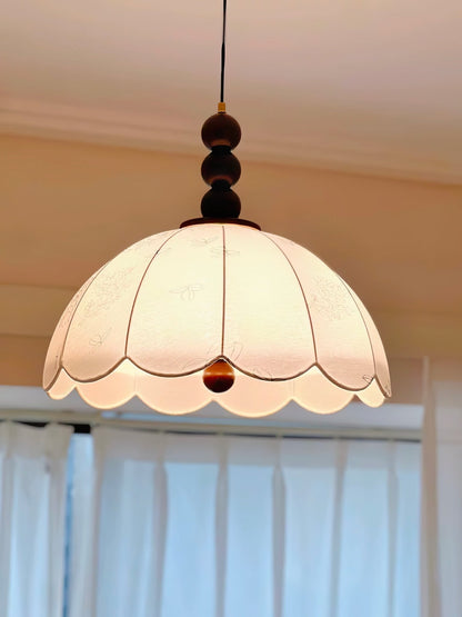 Blossom Fabric Pendant Light Dia 21.7″ x H 10.6″ / Dia 55cm x H 27cm / Beige Pendant light