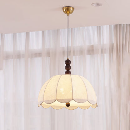 Blossom Fabric Pendant Light Dia 21.7″ x H 10.6″ / Dia 55cm x H 27cm / Beige Pendant light