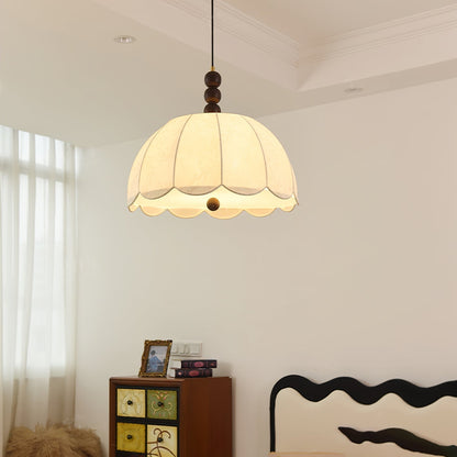 Blossom Fabric Pendant Light Dia 21.7″ x H 10.6″ / Dia 55cm x H 27cm / Beige Pendant light