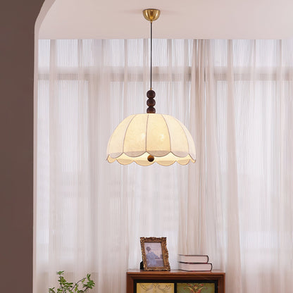 Blossom Fabric Pendant Light Dia 21.7″ x H 10.6″ / Dia 55cm x H 27cm / Beige Pendant light