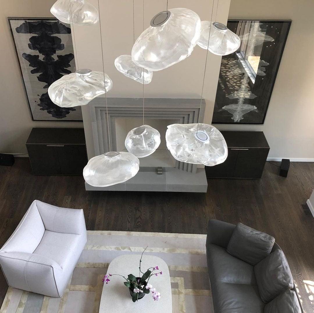 Blown Glass Mesh Pendant Light 1001 Pendant light
