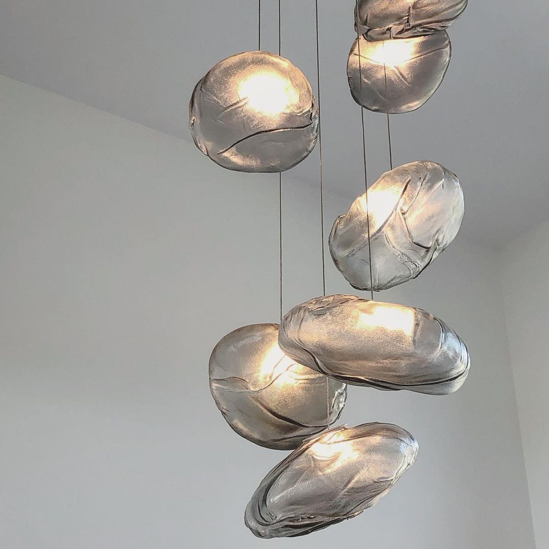 Blown Glass Mesh Pendant Light 1001 Pendant light
