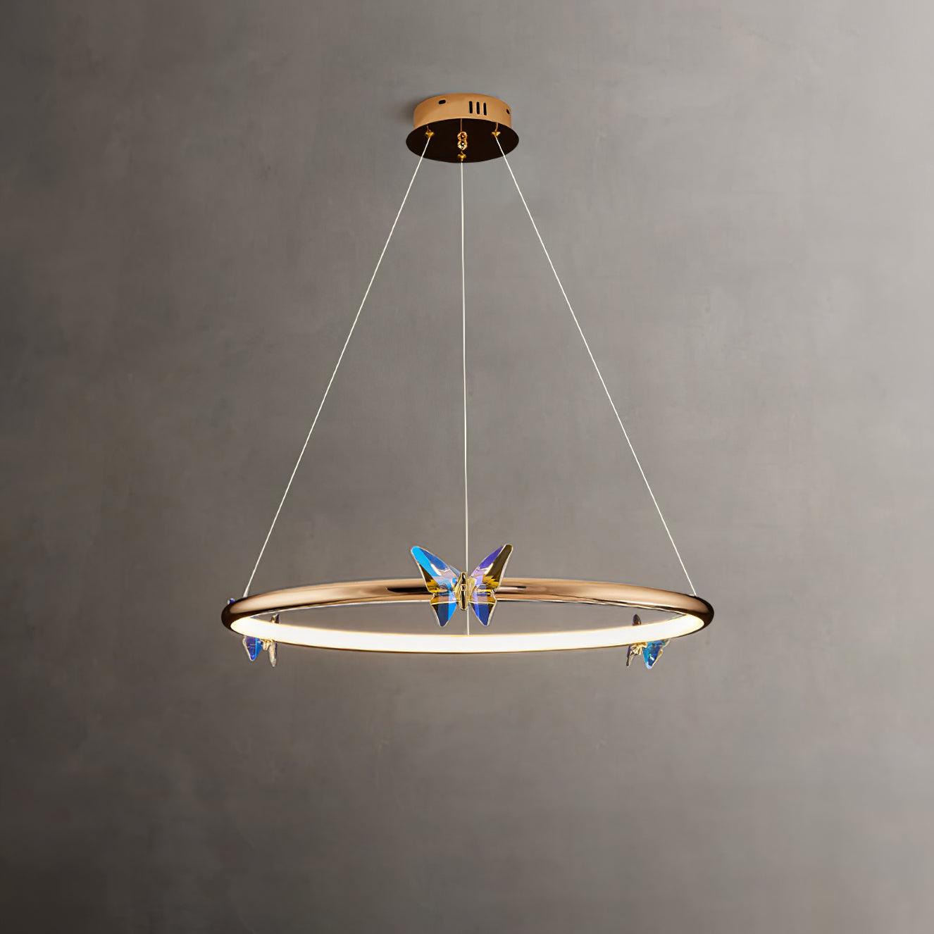 Blue Butterfly Chandelier Chandelier
