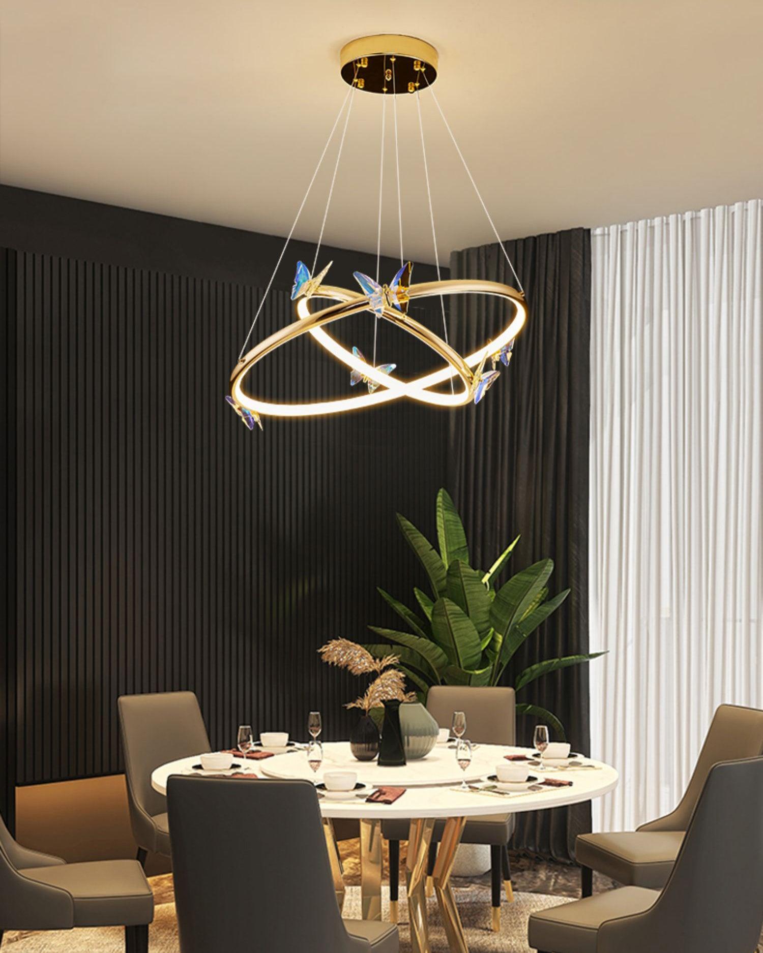 Blue Butterfly Chandelier Chandelier