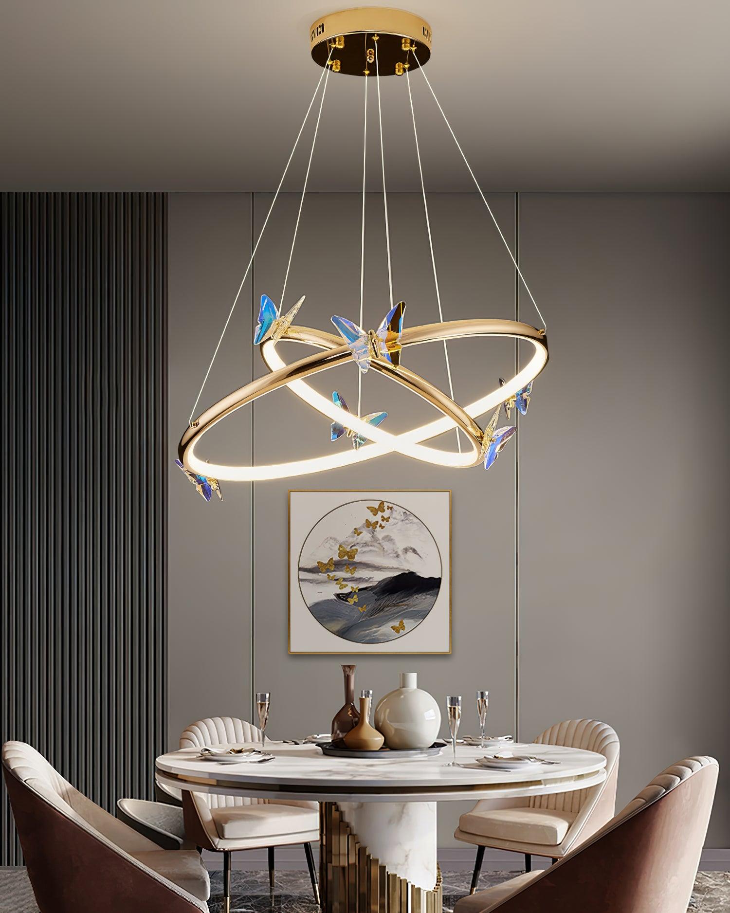 Blue Butterfly Chandelier Chandelier