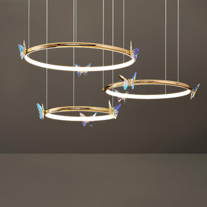 Blue Butterfly Chandelier Chandelier