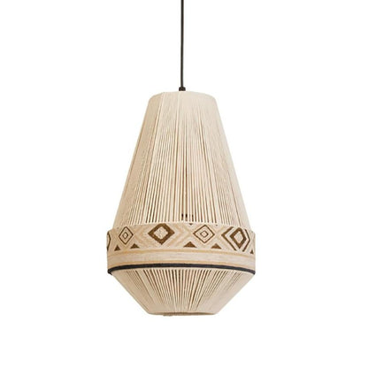 Bohemian Fringe Pendant Lamp Model B Dia 8.7″ x H 12.6″ / Beige Pendant light
