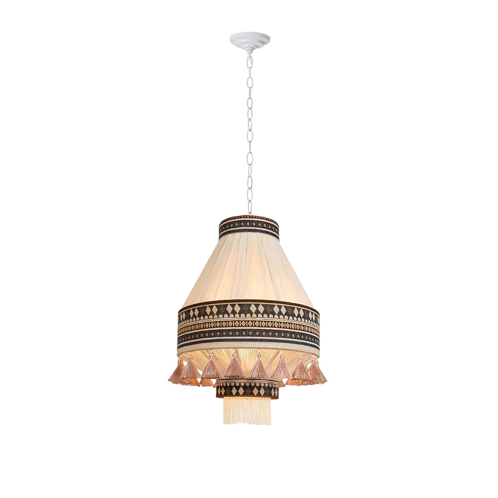 Bohemian Fringe Pendant Lamp Model A Dia 17.7″ x H 22.8″ / Blue Pendant light