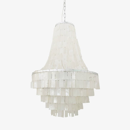 Boho Shell Tiered Chandelier Chandelier