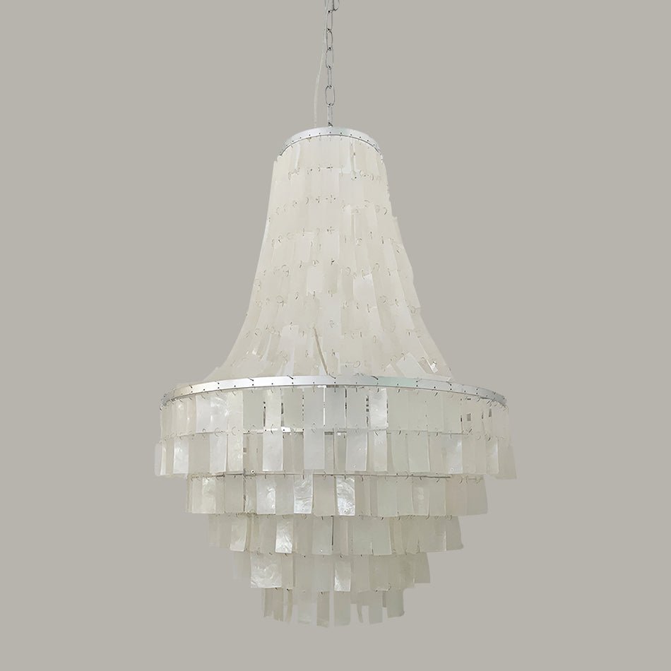 Boho Shell Tiered Chandelier Chandelier