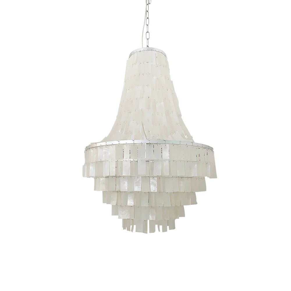 Boho Shell Tiered Chandelier Chandelier