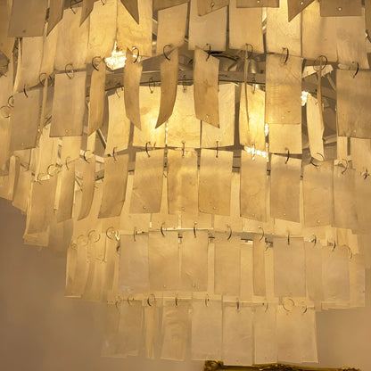 Boho Shell Tiered Chandelier Chandelier