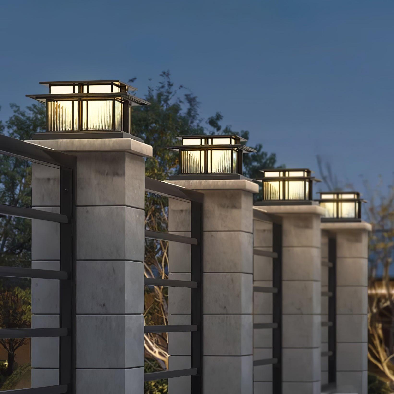 Boilyn Solar Outdoor Pillar Light Table lamp