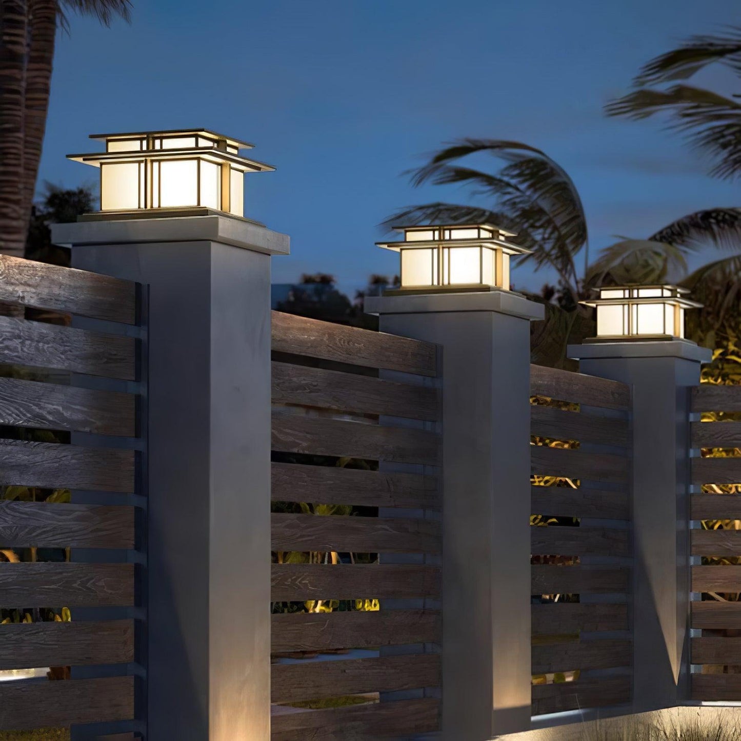 Boilyn Solar Outdoor Pillar Light Table lamp