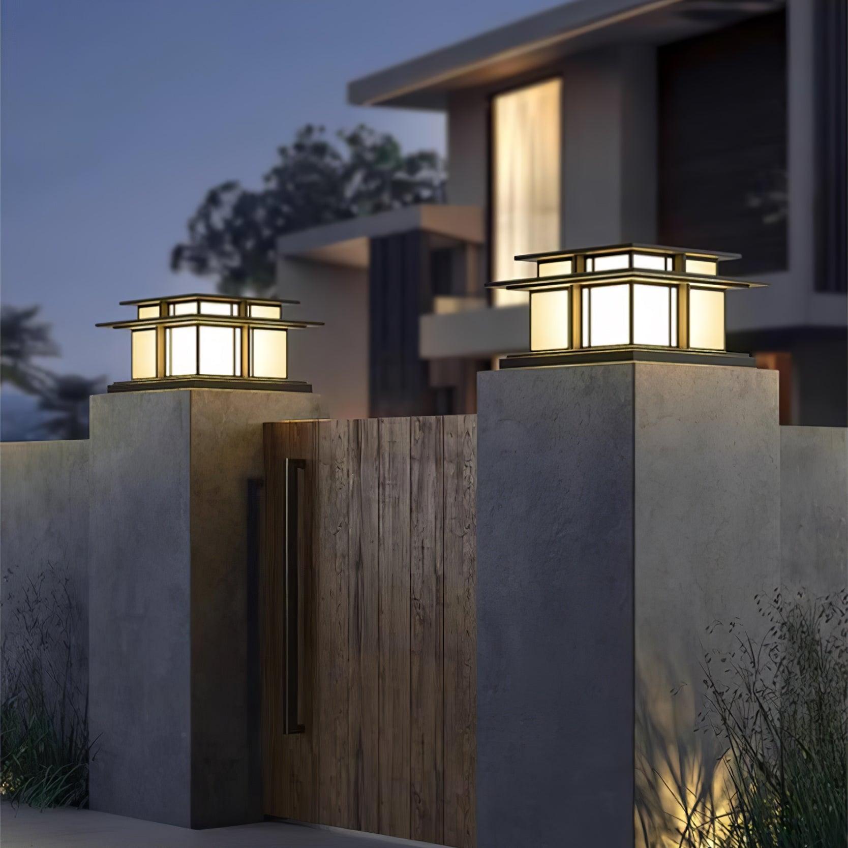 Boilyn Solar Outdoor Pillar Light Table lamp