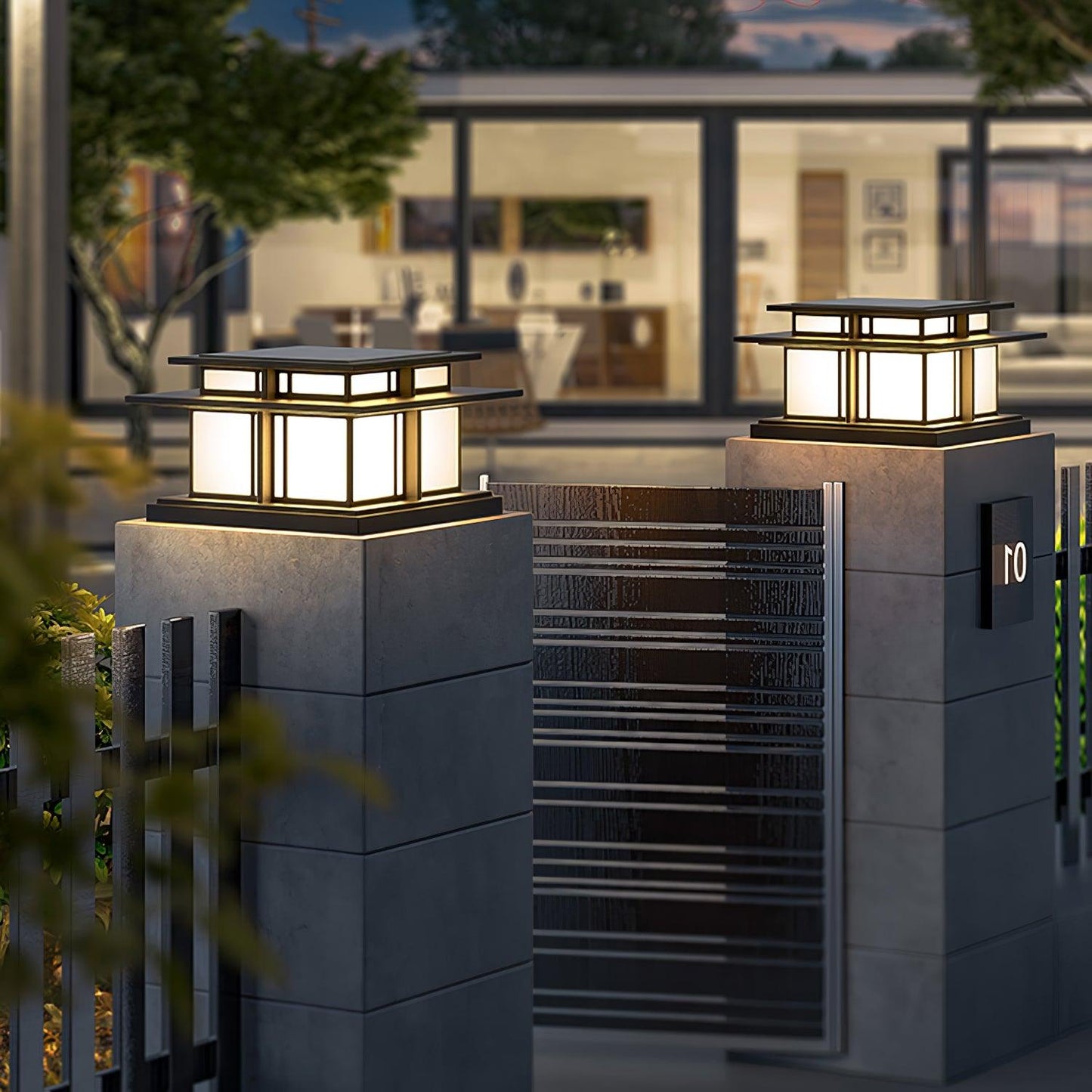 Boilyn Outdoor Pillar Light Table lamp