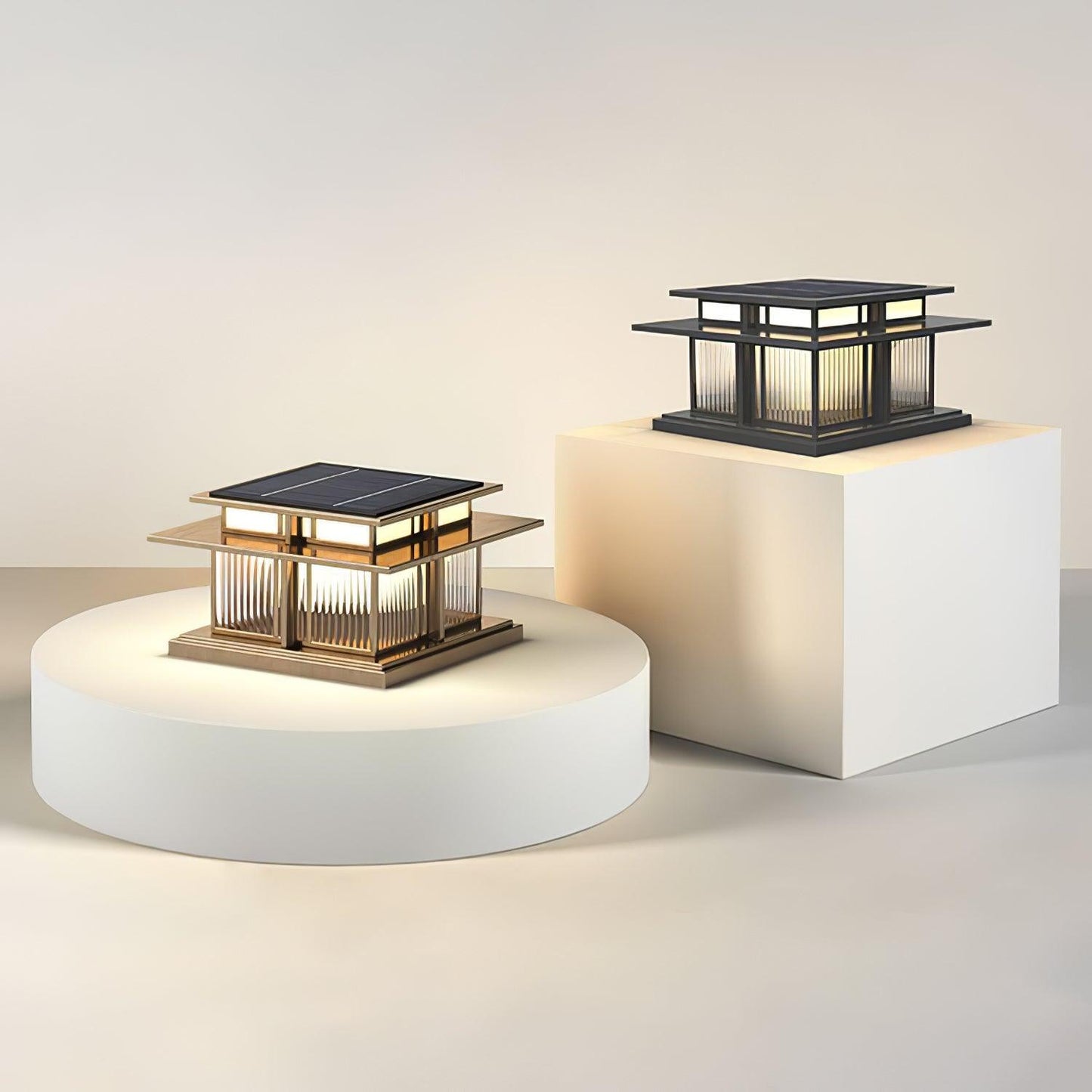 Boilyn Solar Outdoor Pillar Light Table lamp