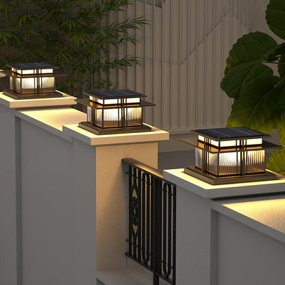 Boilyn Solar Outdoor Pillar Light Table lamp