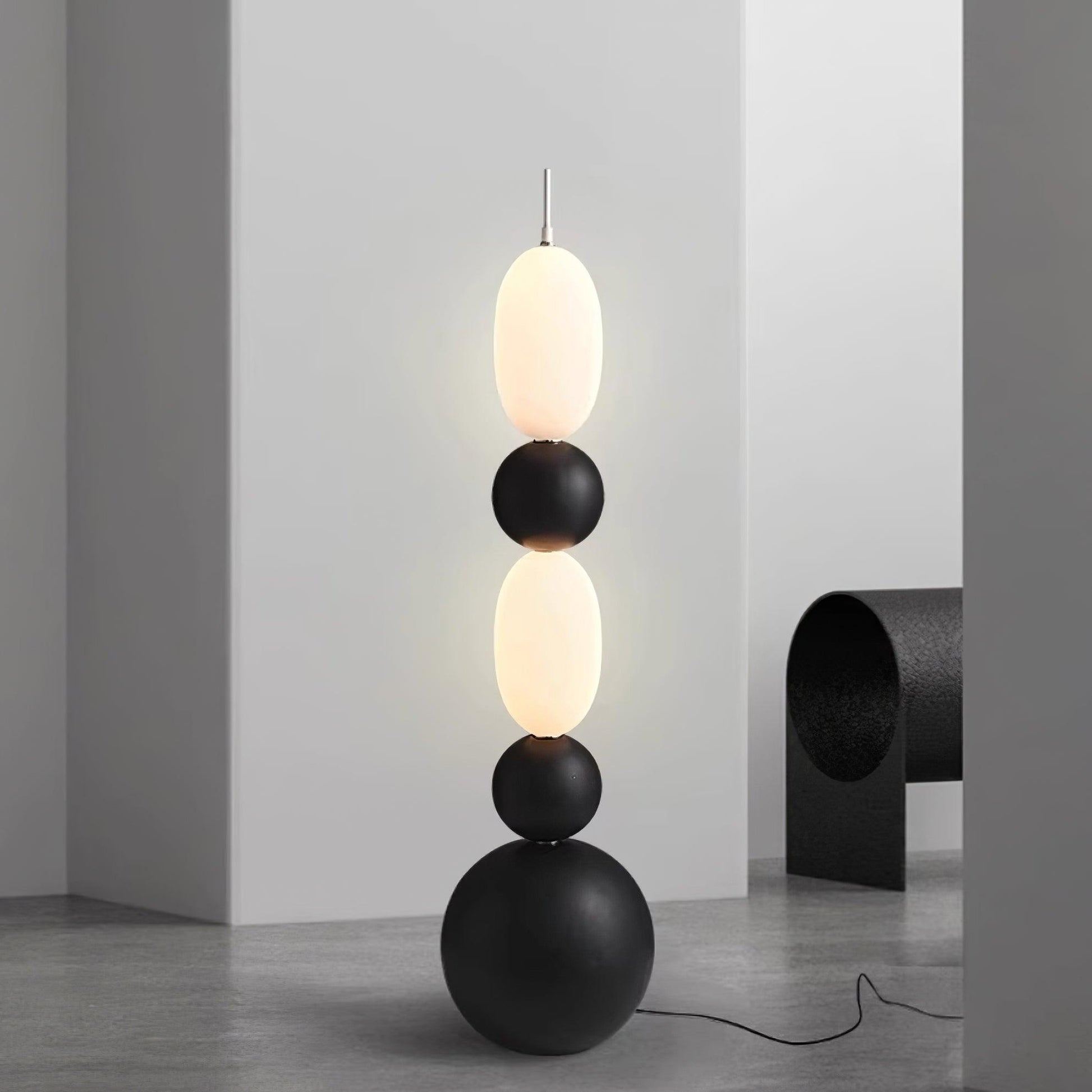 Bola Floor Lamp Dia 15.7″ x H 62.9″ / Dia 40cm x H 160m / Black / US plug Floor lamp