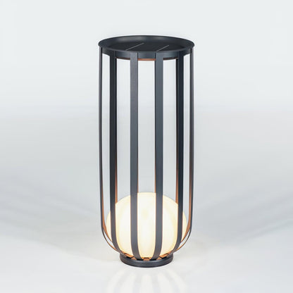 Bols Outdoor Garden Lamp ? 15.4″ x H 37.4″ / Dia 39cm x H 95cm / B: Solar-Powered Version / Warm Light Floor lamp