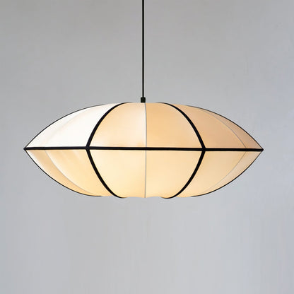 Bombori Pendant Lamp Model B Dia 15.7″ x H 6.3″ / Dia 40cm x H 16cm / Black & White Pendant light