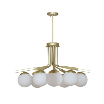 Bonnie Chandelier 8 heads Φ 34.2″ x H 17.3″ / Dia 87cm x H 44cm / Gold Chandelier
