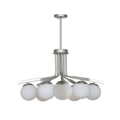 Bonnie Chandelier 8 heads Φ 34.2″ x H 17.3″ / Dia 87cm x H 44cm / Silver Chandelier