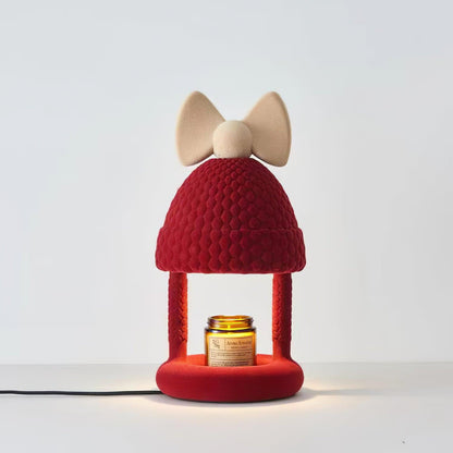 Bow Tie Hat Table Lamp Dia 6.9″ x H 13.8″ / Dia 17.5cm x H 35cm / Red & White / US Plug Table lamp