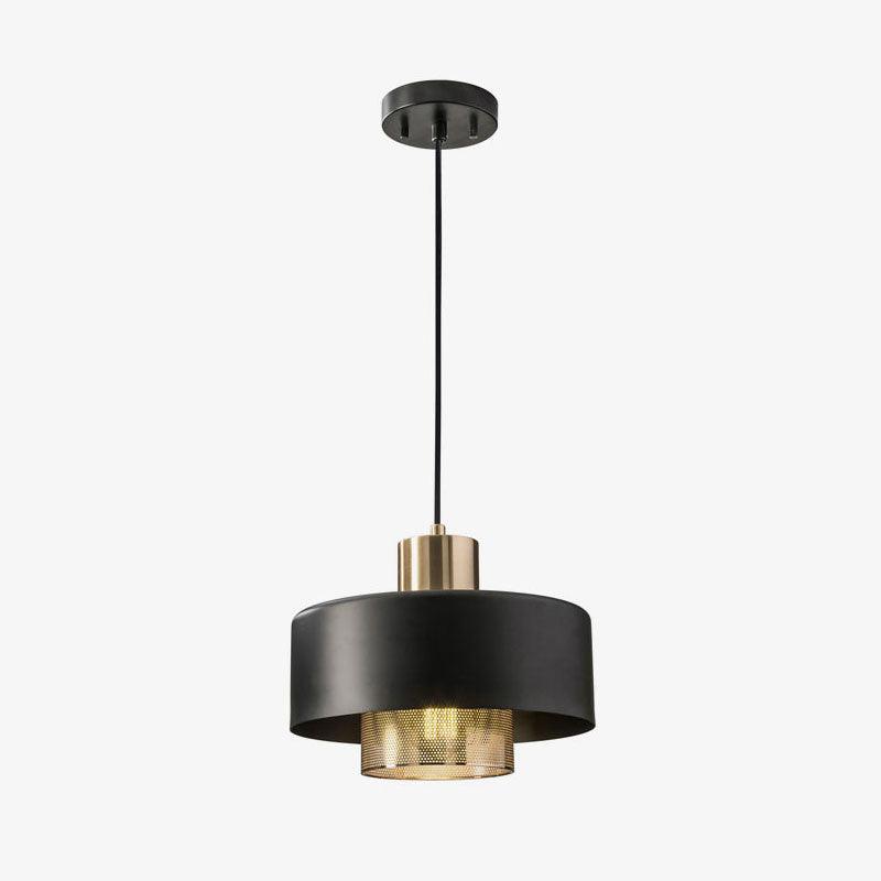 Bradbury Pendant Lamp Dia 11.8″ x H 11″ / Dia 30cm x H 28cm / Copper + Black Pendant light