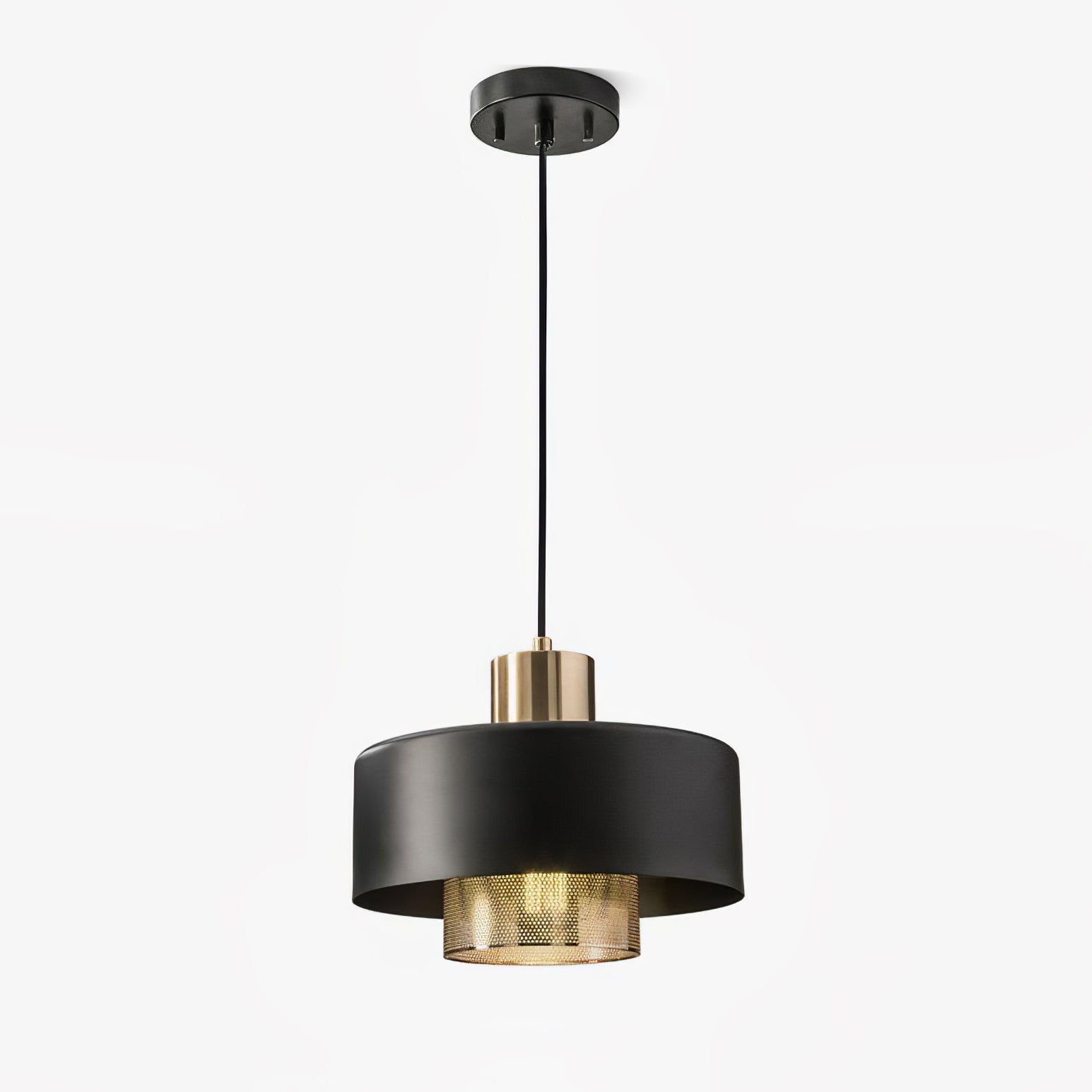 Bradbury Pendant Lamp Dia 11.8″ x H 11″ / Dia 30cm x H 28cm / Copper + Black Pendant light