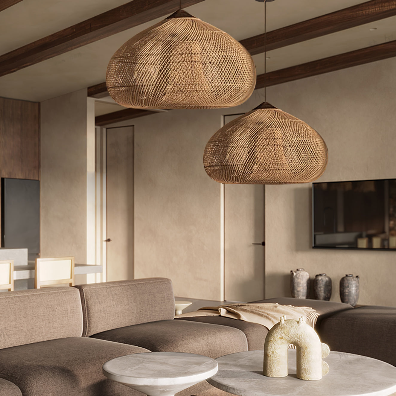 Braided Rattan Pendant Lamp Pendant light