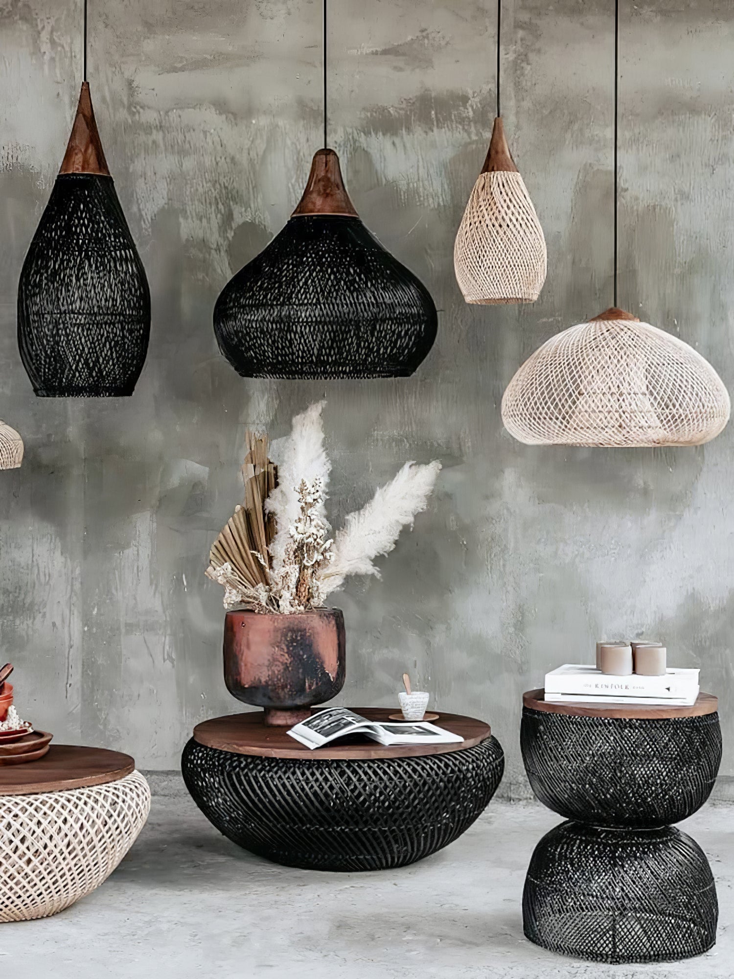 Braided Rattan Pendant Lamp Pendant light