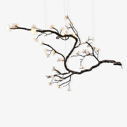 Branch Flower Chandelier L 66.9″ x W 55.1″ x H 54.3″ / L 170cm x W 140cm x H 138cm / Brass stained black Chandelier