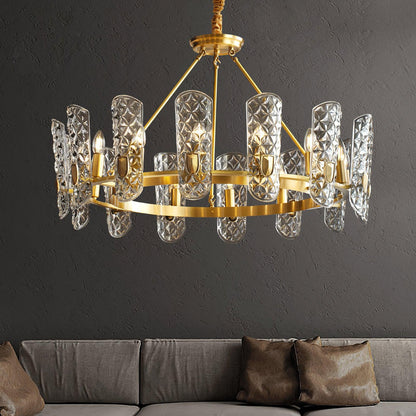 Brass Central Chandelier Chandelier