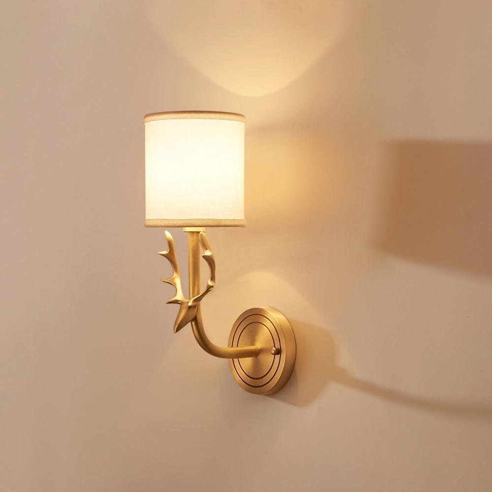Brass Deer Head Wall Light Wall lamp