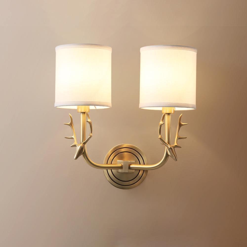 Brass Deer Head Wall Light Wall lamp