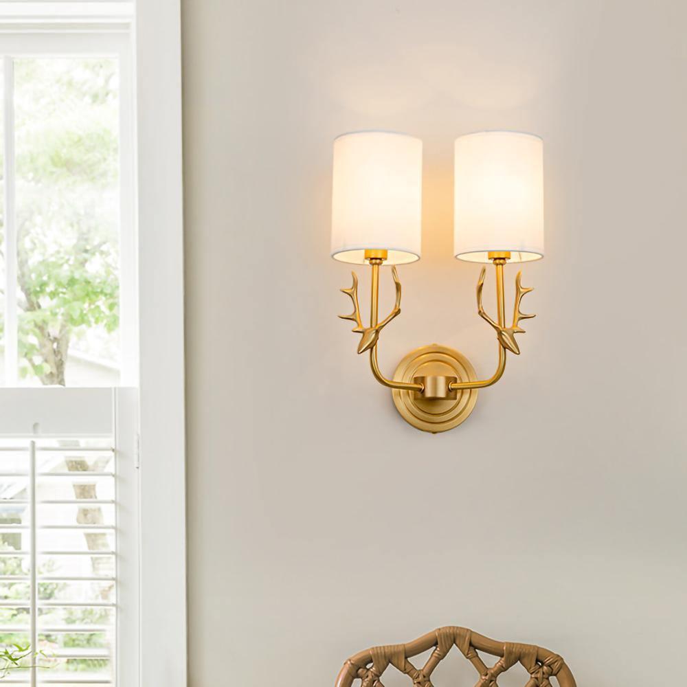 Brass Deer Head Wall Light Wall lamp