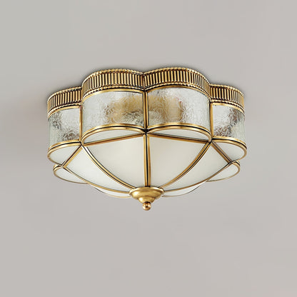 Brass Domed Flush Ceiling Lamp Ceiling lamp