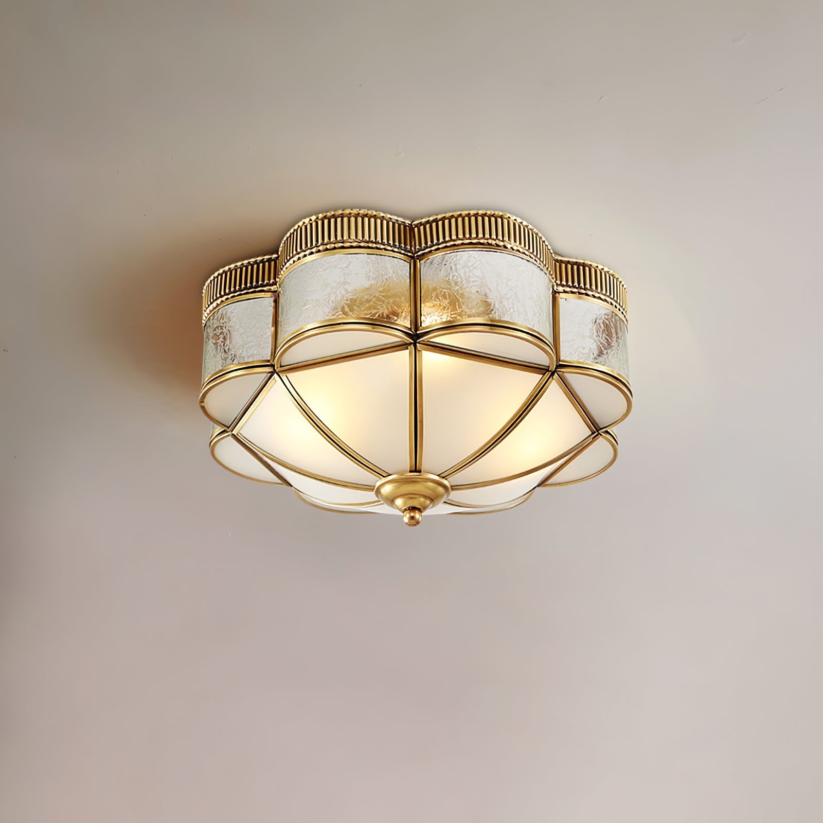 Brass Domed Flush Ceiling Lamp Ceiling lamp