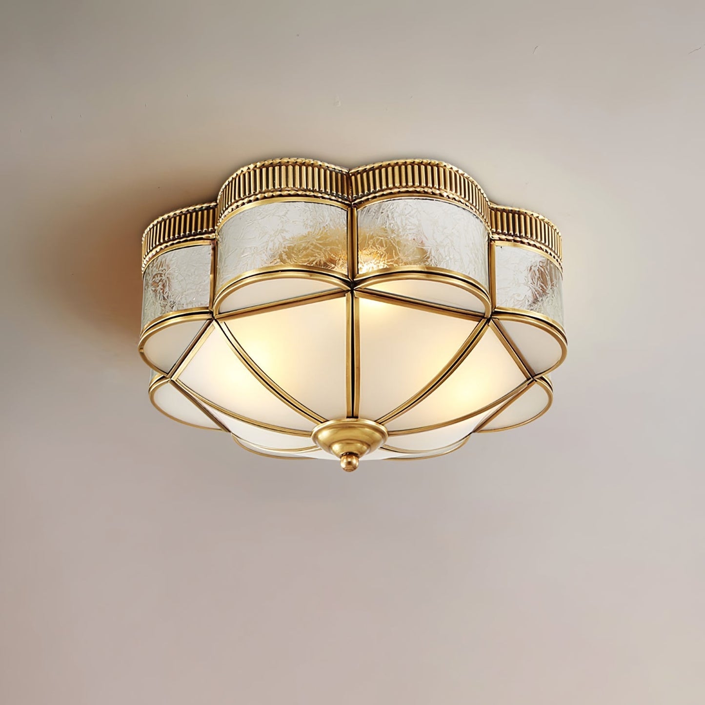 Brass Domed Flush Ceiling Lamp Ceiling lamp