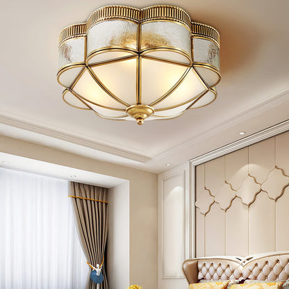 Brass Domed Flush Ceiling Lamp Ceiling lamp