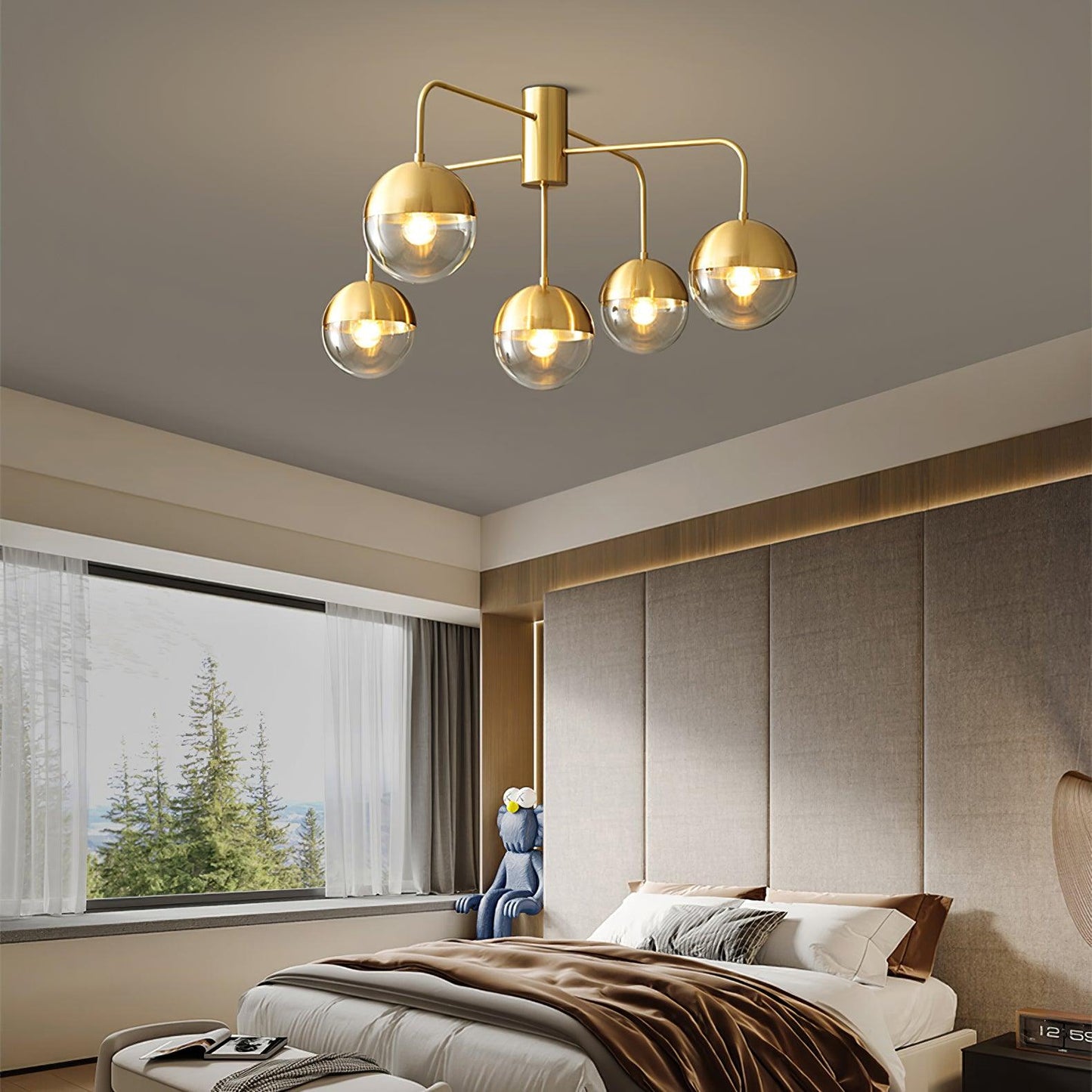 Brass Globulars Ceiling Lamp Ceiling lamp