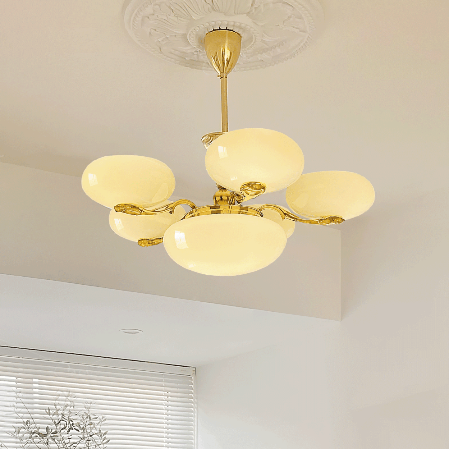 Brass Radiance Orb Chandelier Chandelier