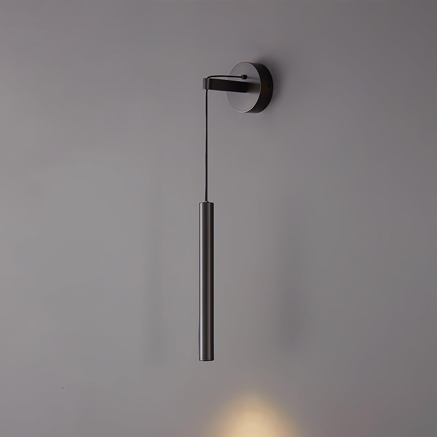 Brass Line Wall Light Dia 3.9″ x H 23.6″ / Dia 10cm x H 60cm / Black / Three-Color Changing Light Wall lamp