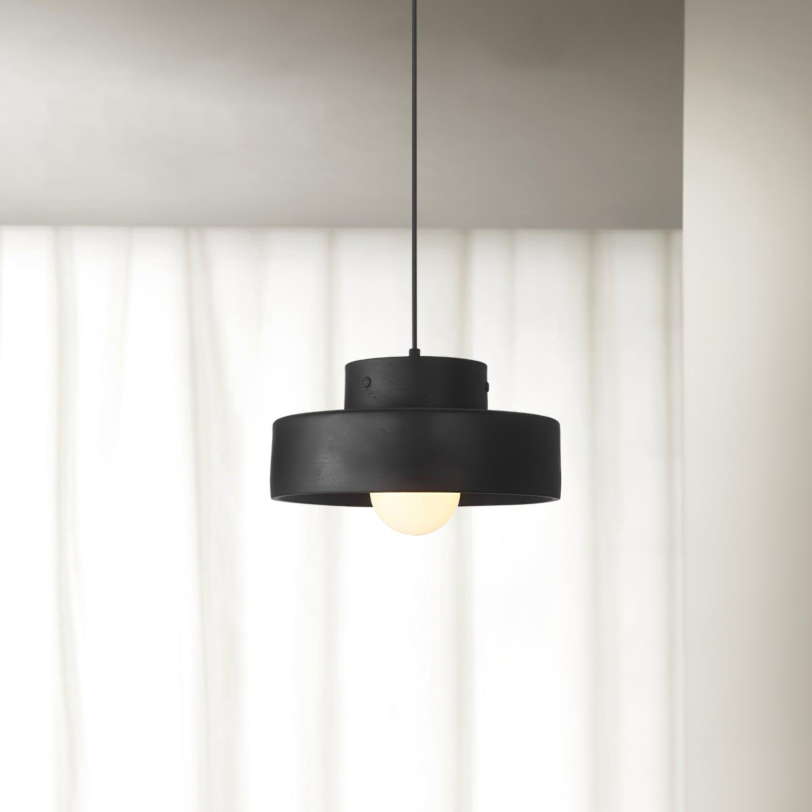 Bray pendant Lamp Dia 11.8″ x H 5.9″/ Dia 30cm x H 15cm / Black Pendant light