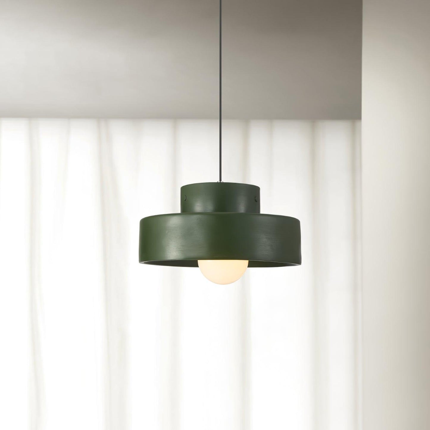 Bray pendant Lamp Dia 11.8″ x H 5.9″/ Dia 30cm x H 15cm / Green Pendant light