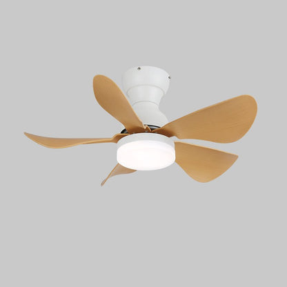 Small Arilia 29’’ Ceiling Fan Light ? 29″ x H 11.8″ / Nature Wood Grain / Three-Color Changing Light Ceiling fan light