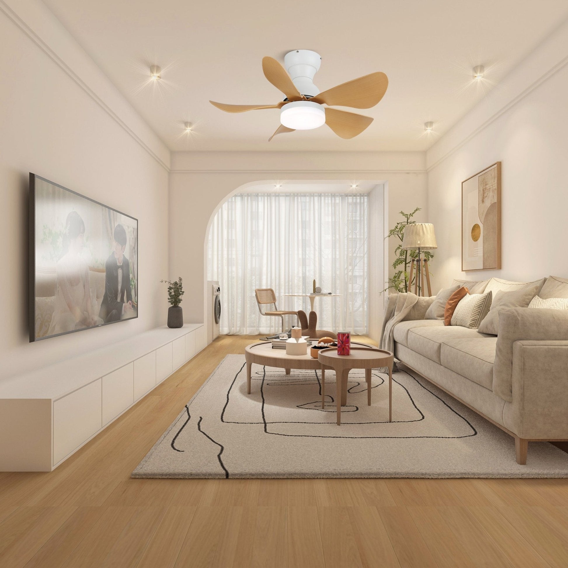 Small Arilia 29’’ Ceiling Fan Light Ceiling fan light