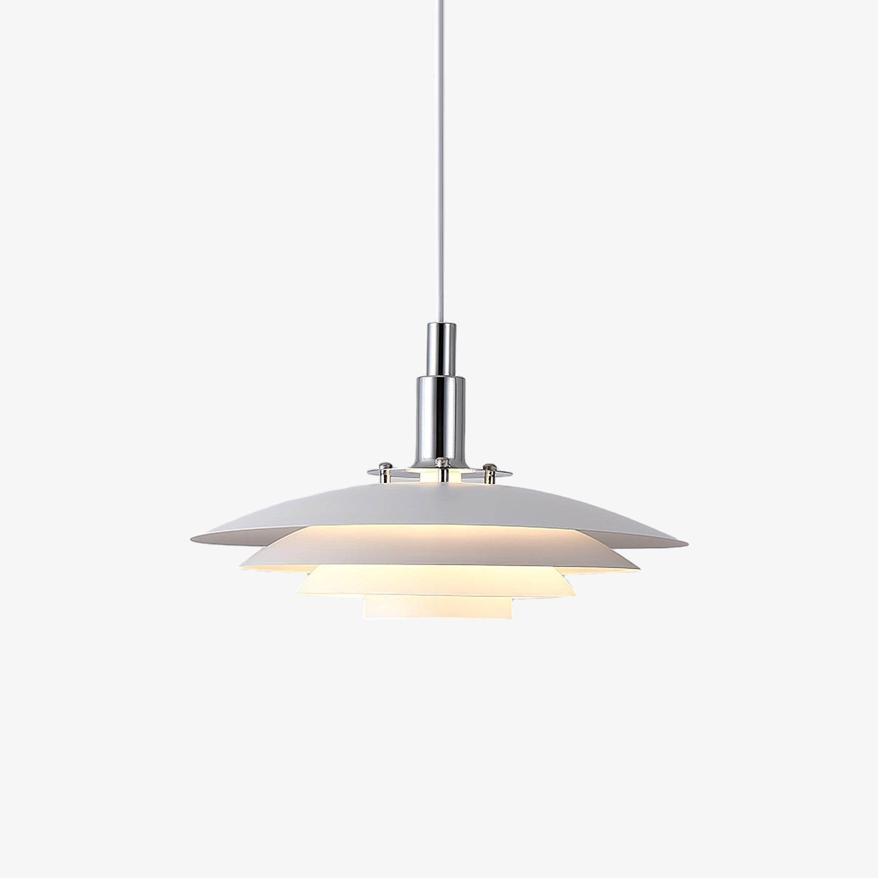 Bretagne Pendant Light Dia 15.7″ x H 6.7″ / Dia 40cm x H 17cm / White Pendant light