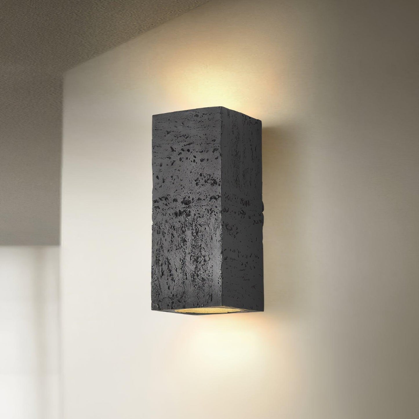 Bricks Wall Lamp Dia 3.9″ x H 9″/ Dia 10cm x H 23cm / Black Wall lamp